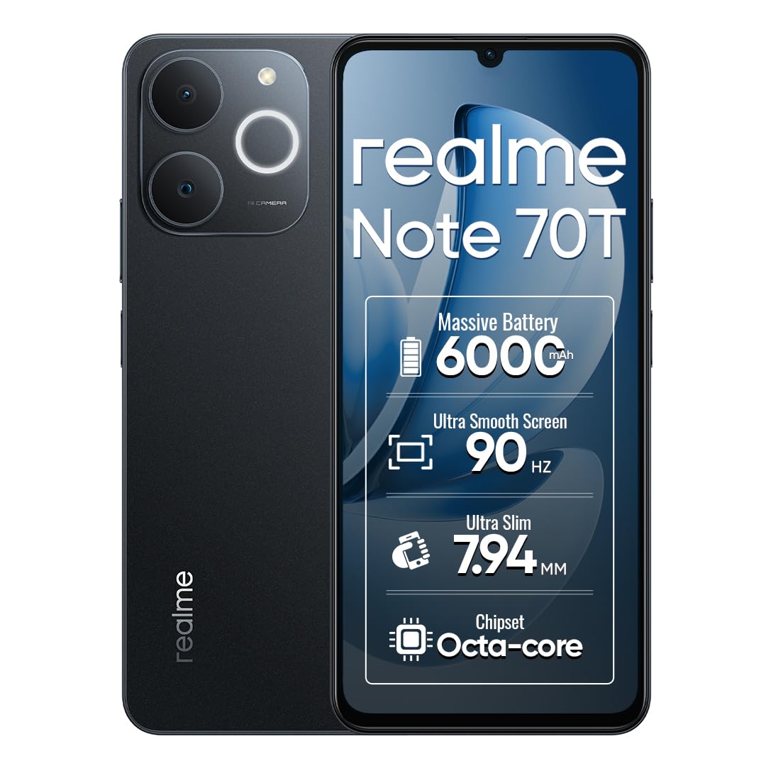 Realme Note 70T デデカブラック 4G/128GB Amazon.com: realme Note 70T 4G Smartphone 4+128GB, 6.75 inch
